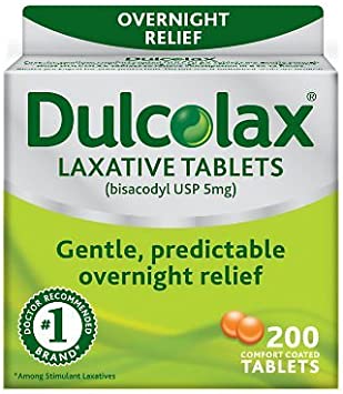 Dulcolax Laxative Tablets, 200 Count