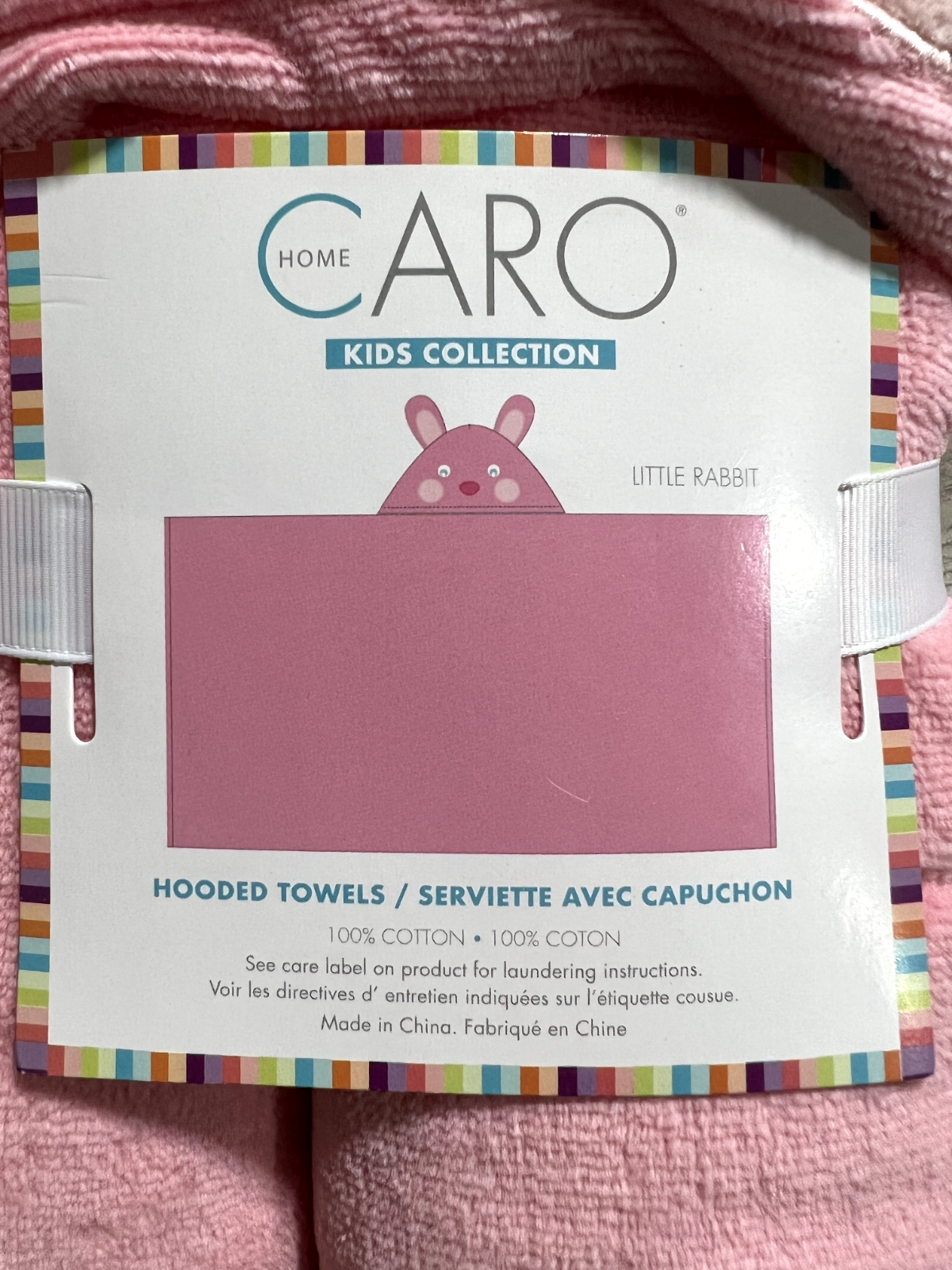 CARO Kids Collection Little Rabbit Hooded Towel