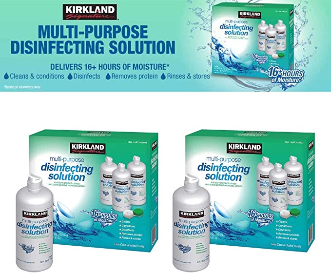 Kirkland Signature Multi-Purpose Disinfecting Solution, 48 Ounces | 2 Pack