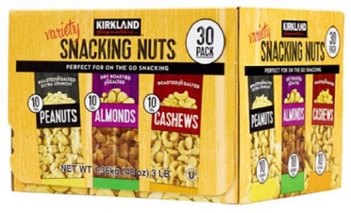 Kirkland Signature Variety Snacking Nuts, 3.0 lb-30 Count (Pack of 1)