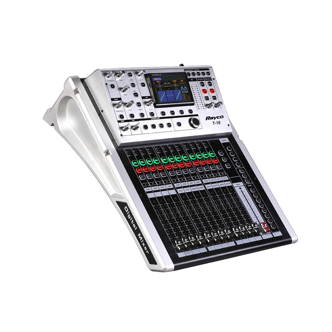 Professional Audio Dj Sound System USB Mixing Console 5 Bands Touch Screen Mixer 16 Channel  Digital Audio Mixer