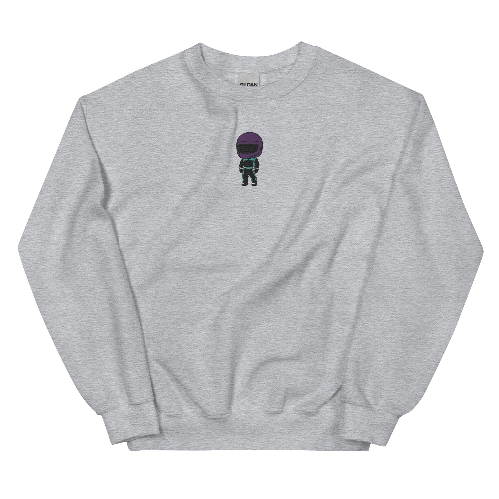 Mini Driver Black/Teal/Purple Embroidered Sweatshirt