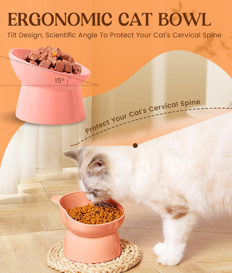 Ergonomic Cat Bowl giftspocket