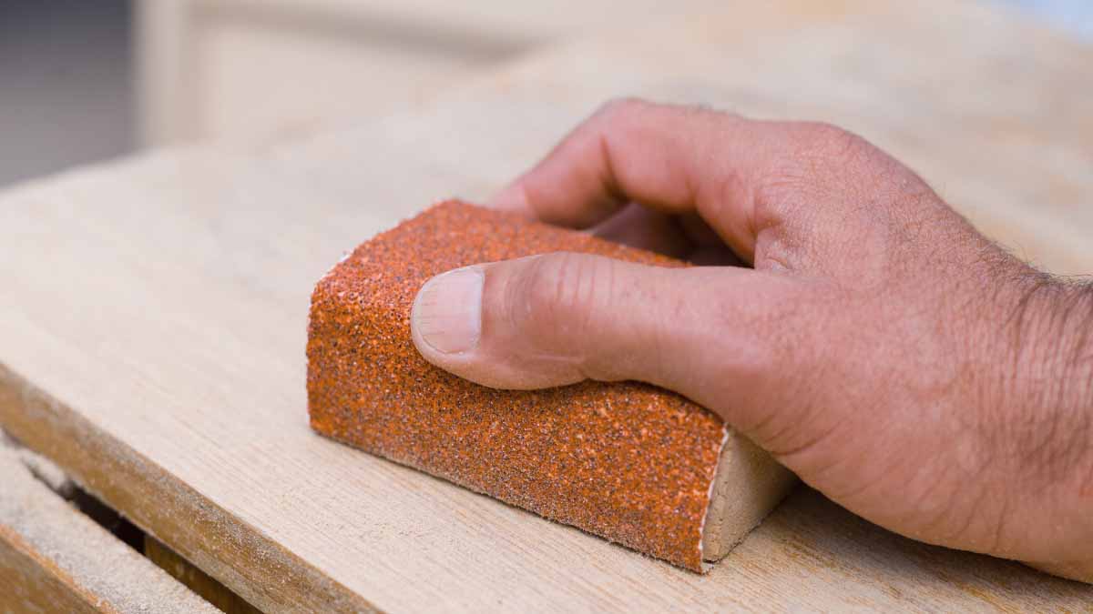 Wiederverwendung eines Schleifpapiers