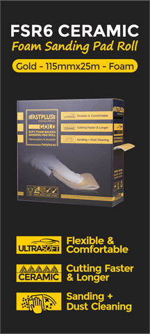 Foam Sanding Pad Roll, Ultra-Soft Handpad Schaum Schleifpapier Rollen, Ultra-Soft Schleifpad 115mmx25m