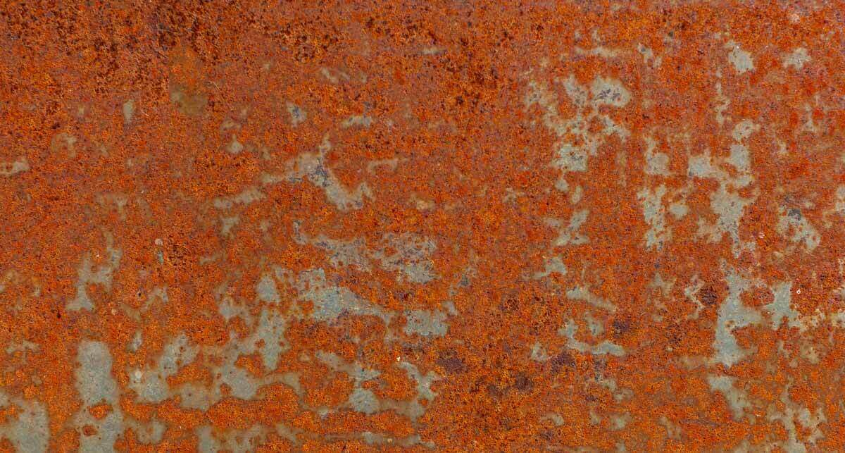 abgenutzte Farbe auf der Metalloberfläche
