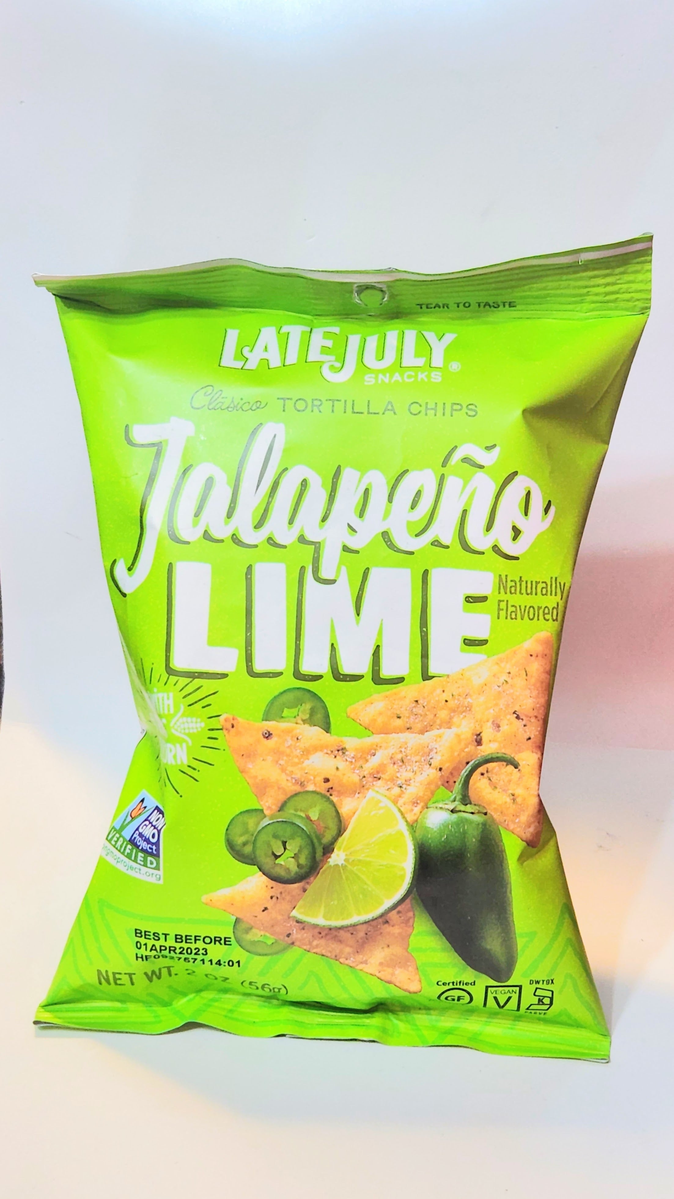 Jalapeno Lime Corn Chips are Naturally Flavored