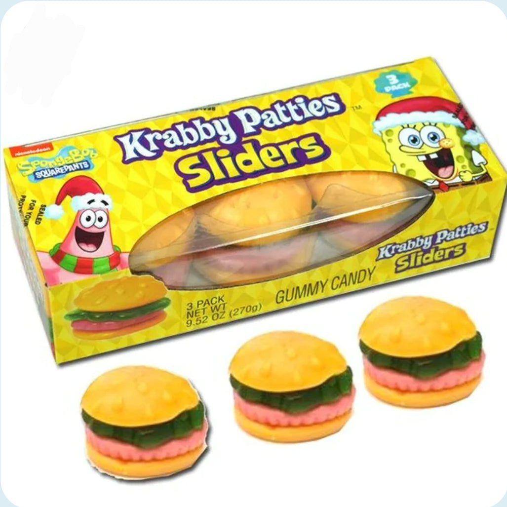 Spongebob Jumbo Krabby Patties Sliders 3pack