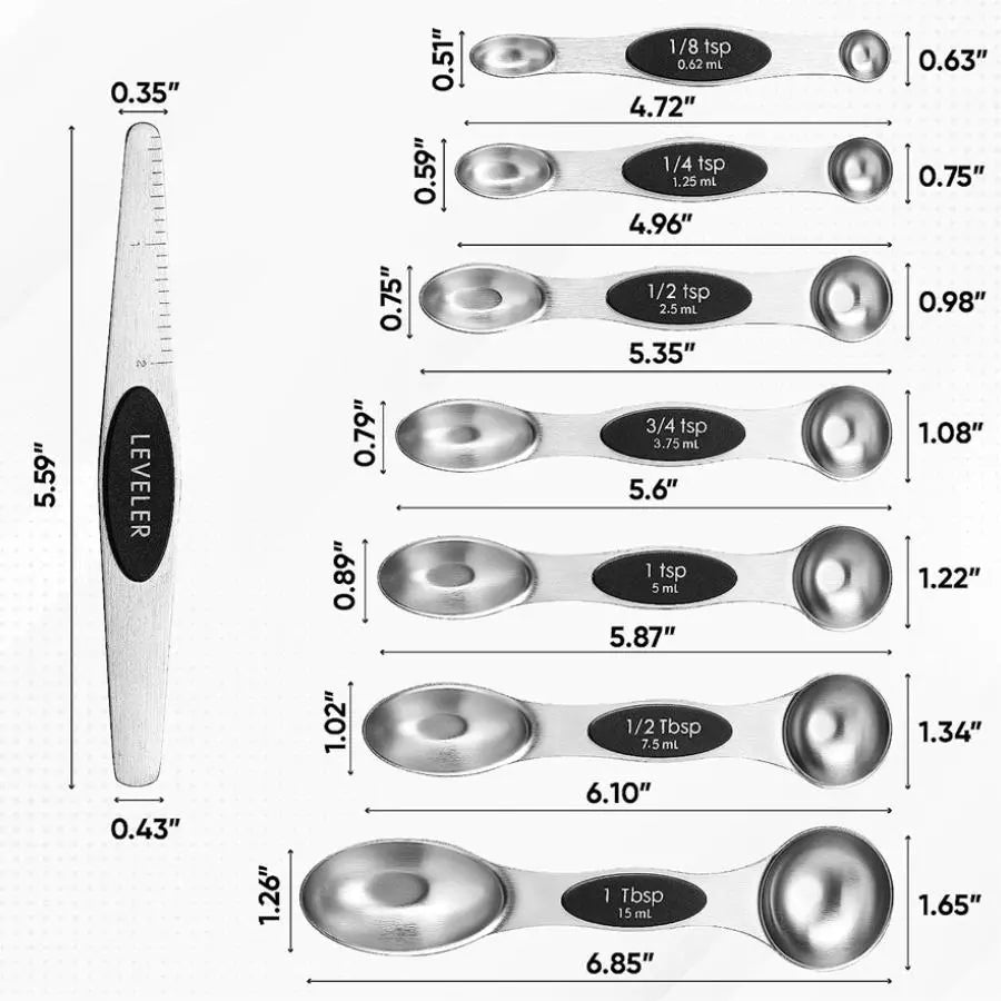 Magnetic Nesting Measuring Spoon Set