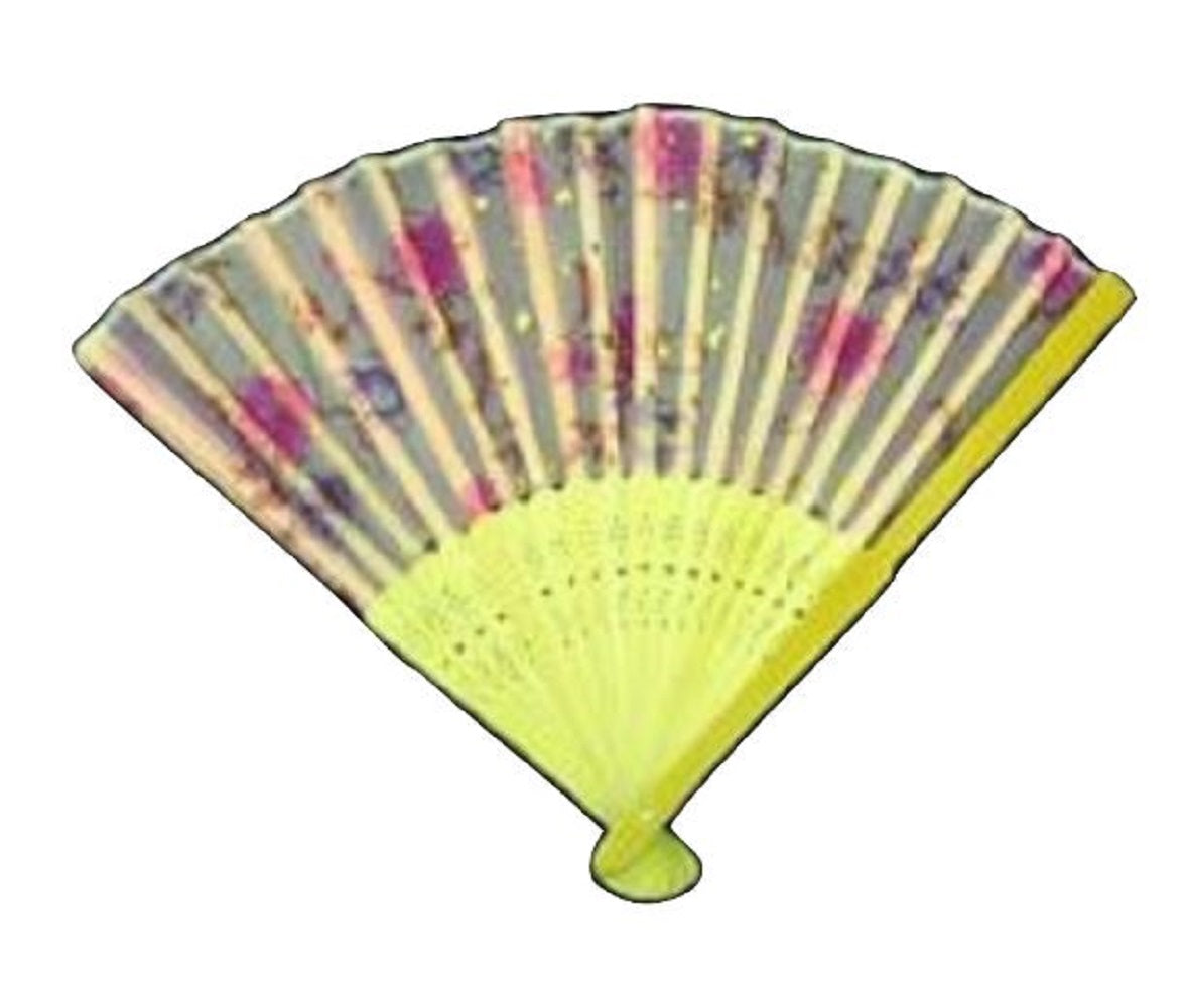 Bamboo Folding Fan - Oriental Style - Costume Accessory Prop
