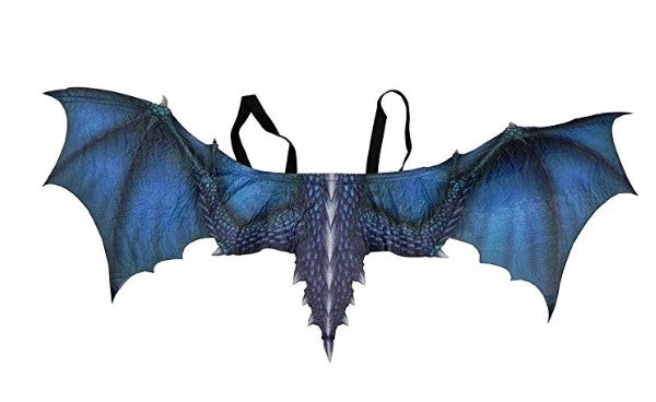 Dragon Wings - Deep Blue - Sublimated Print - Costume Accessory - Teen Adult