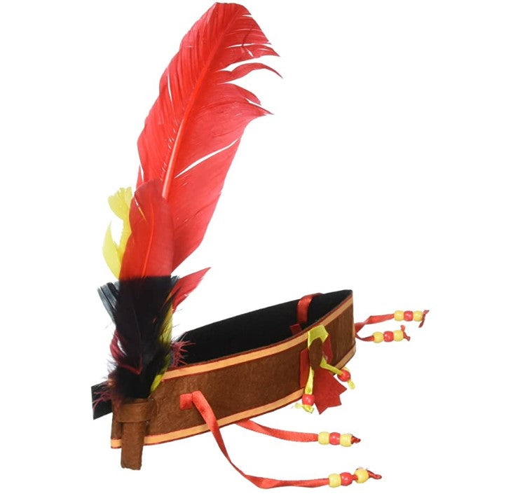 Headband - Hippie - Native American - Feather - Costume Accessory - Adult Teen