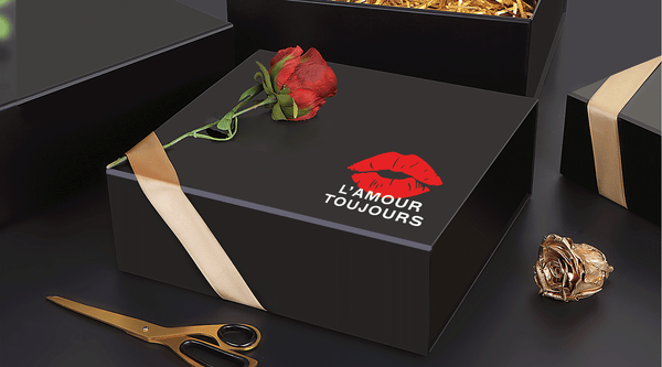 Prägung auf der Geschenkbox