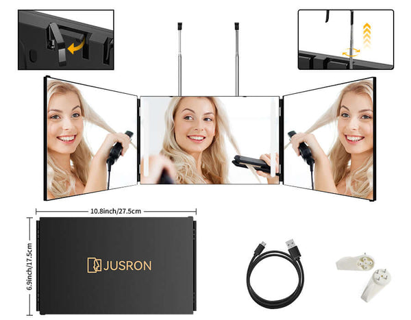 full length three way mirror