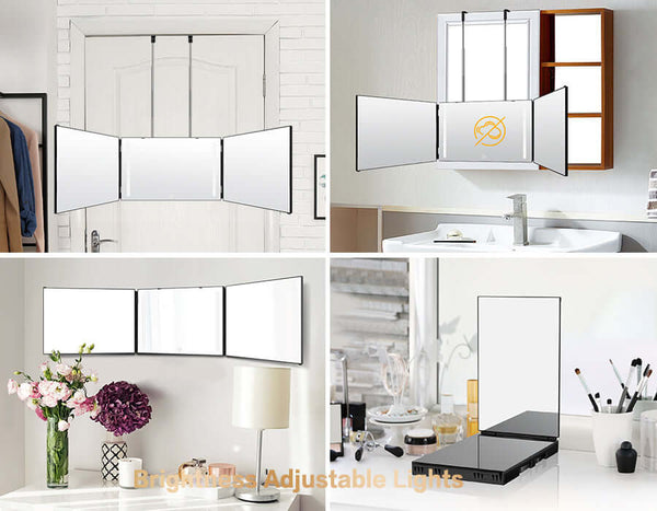 folding wall mirror