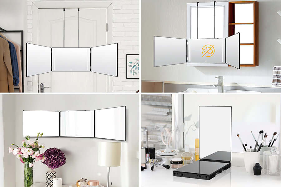 3 way hair cutting mirror