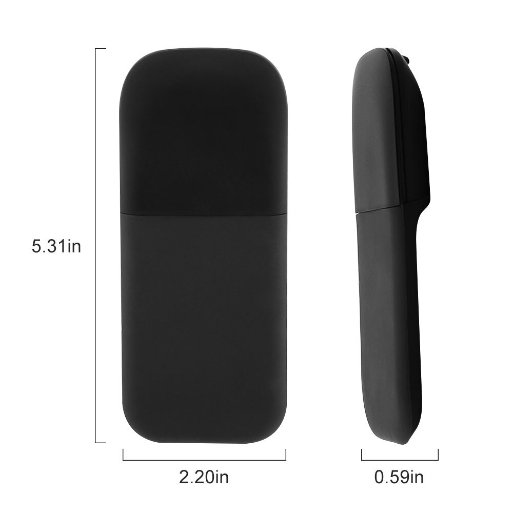 CHUYI Ultra-thin Portable Ergonomic Foldable Wireless Mute Matte Arc Bluetooth 4.0 Mause for Surface Book L