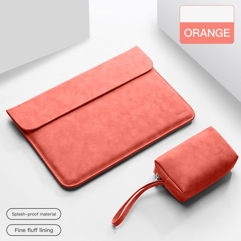 Fashionable TAIKESEN PU Laptop Case Sleeve Bag with Hasp Closure for 13-inch Macbook Pro.