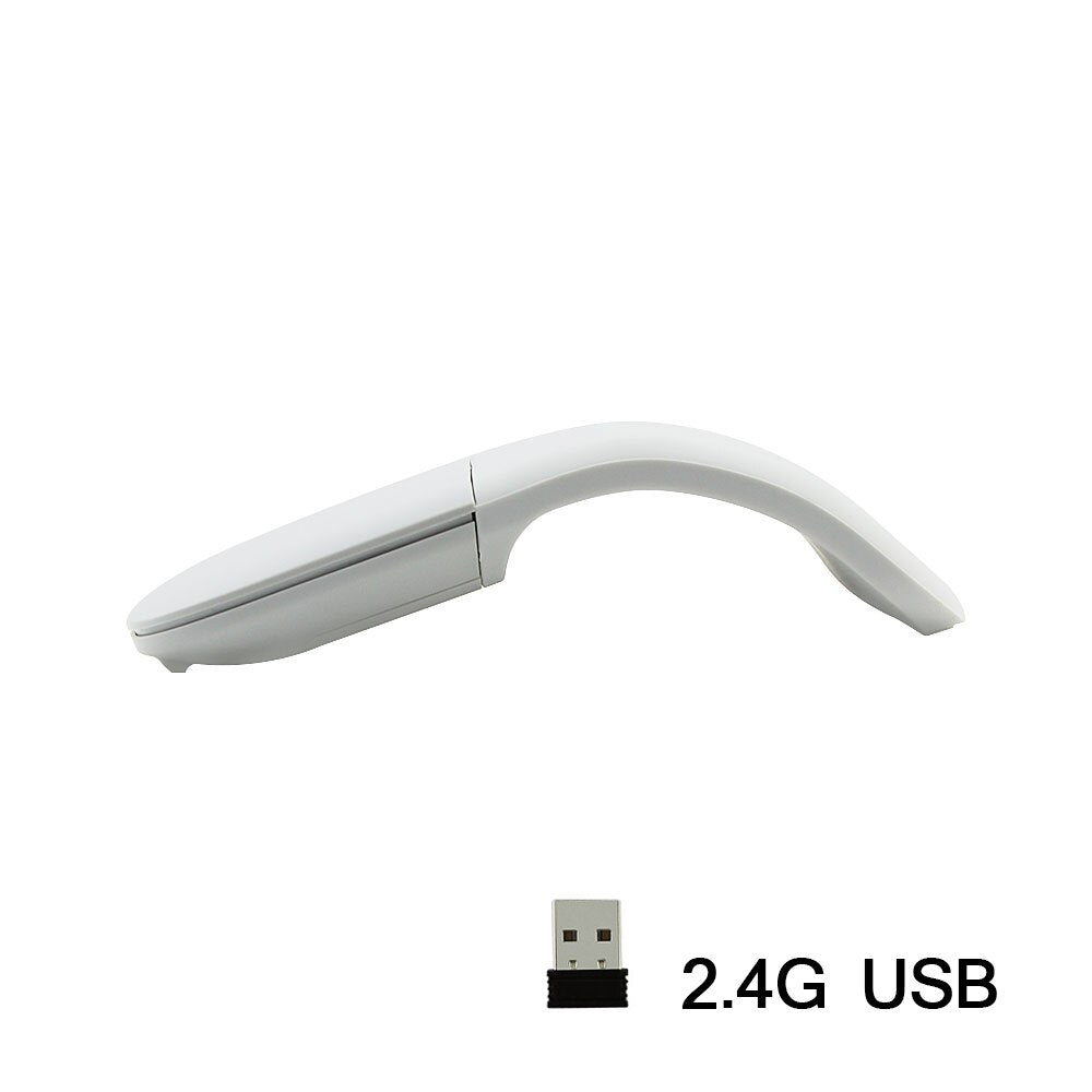 CHUYI Ultra-thin Portable Ergonomic Foldable Wireless Mute Matte Arc Bluetooth 4.0 Mause for Surface Book L