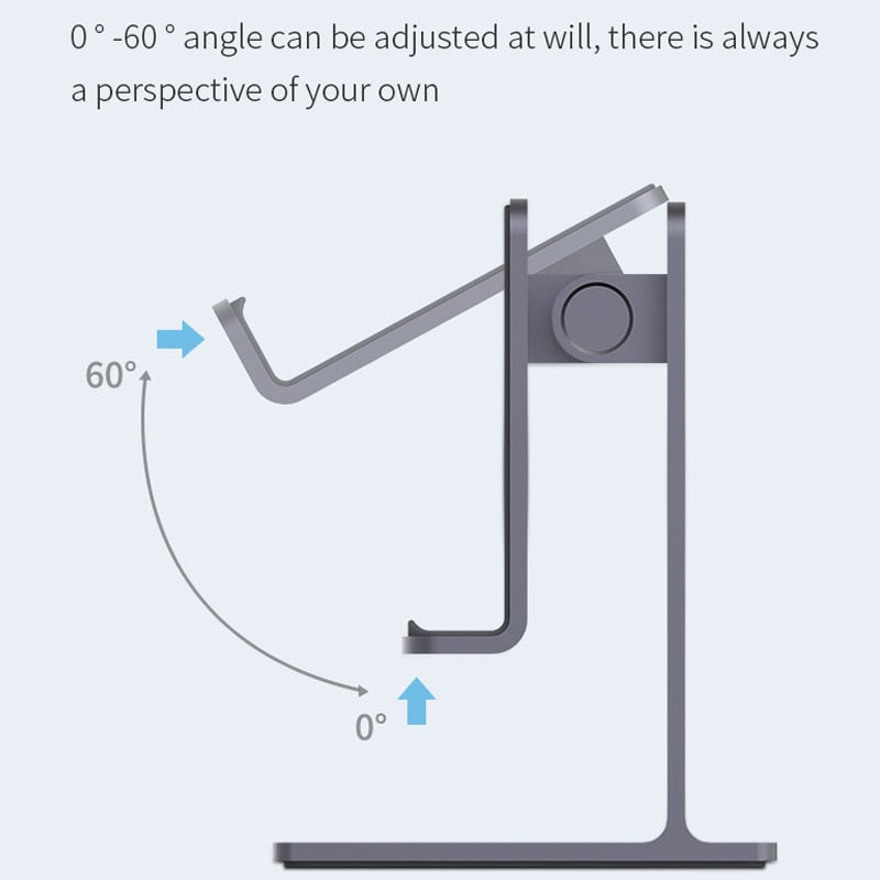 Hagibis Foldable Aluminum Portable Phone Holder Stand for iPhone iPad Pro Tablet Desk Adjustable Mobile Phone Stand.