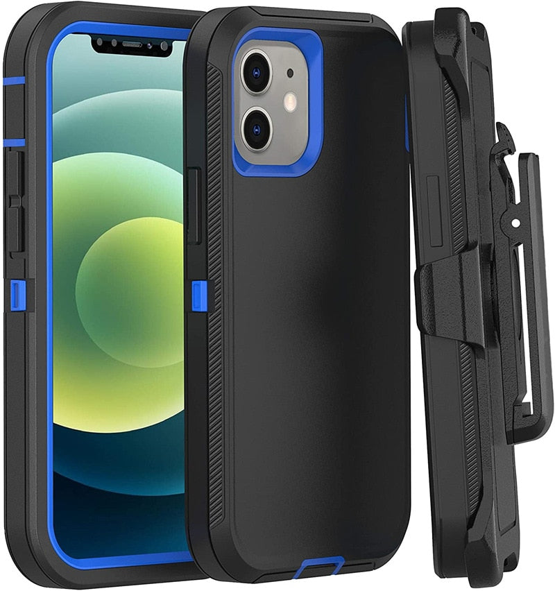 OKME Heavy ShockGuard Defender Case Cover Shell with Clip iPhone