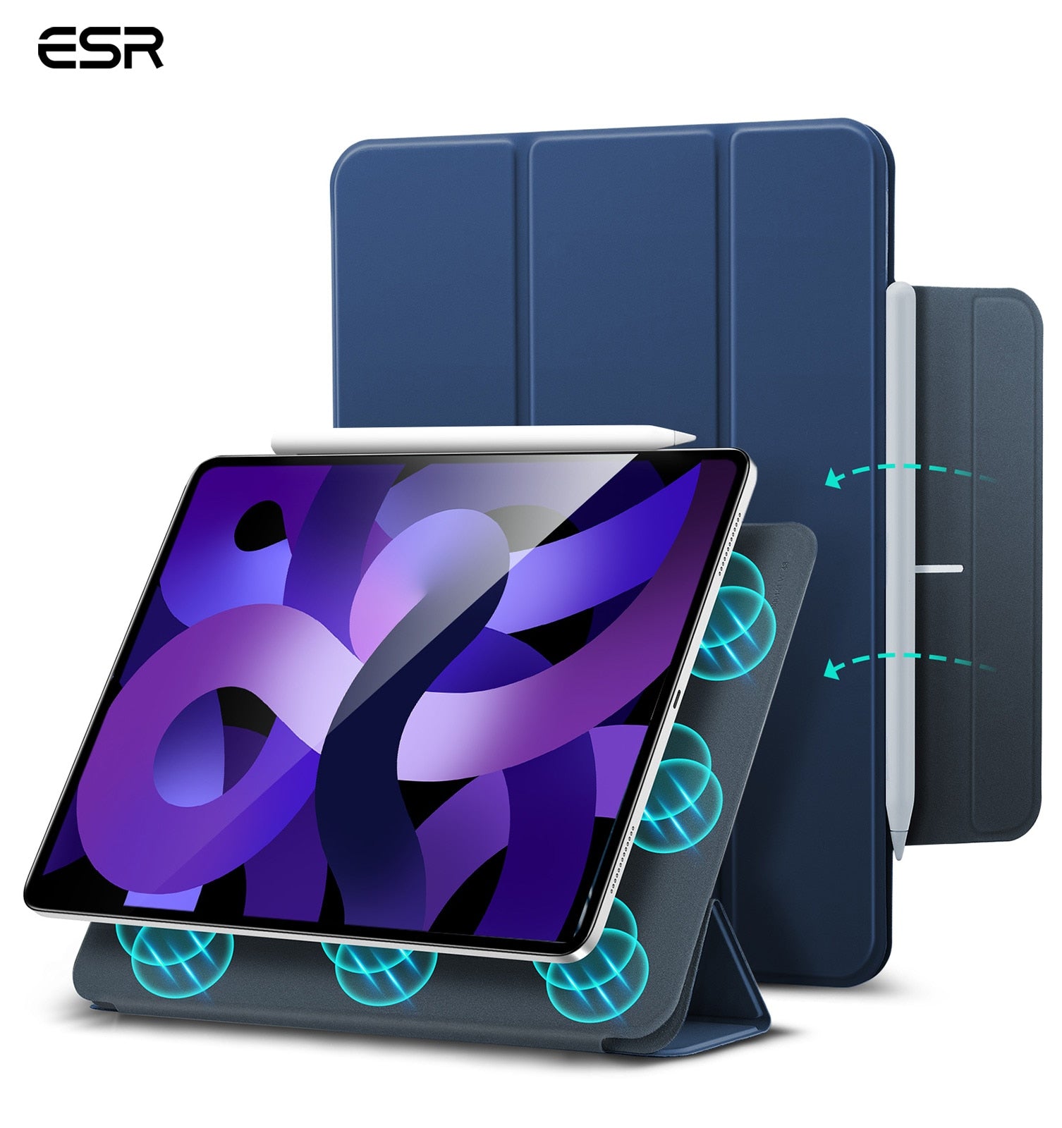 ESR Magnetic Folding Smart Folio Funda for iPad Air 4 10.9 2020-2022 Smart Cover