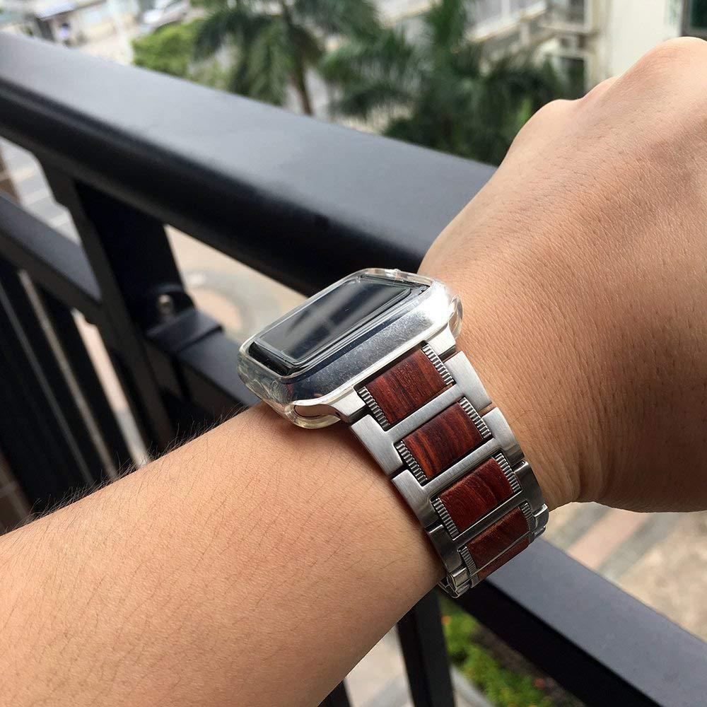 Ultra 49 Wood Metal Bracelet for Apple Watch Band
