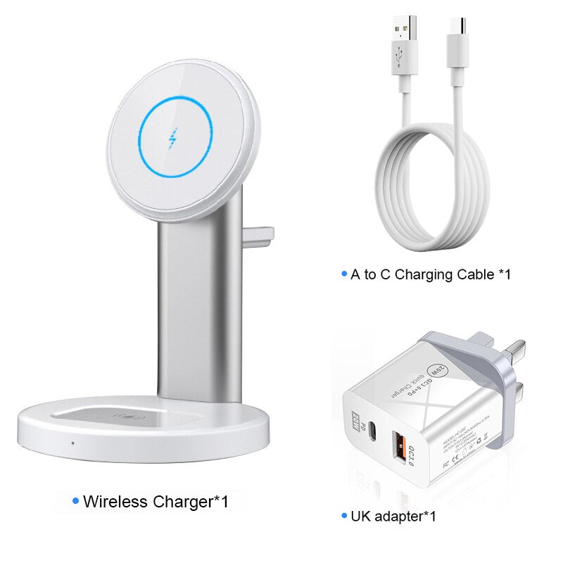 Fast Charger 3 in 1 Wireless Charger Stand SIKAI