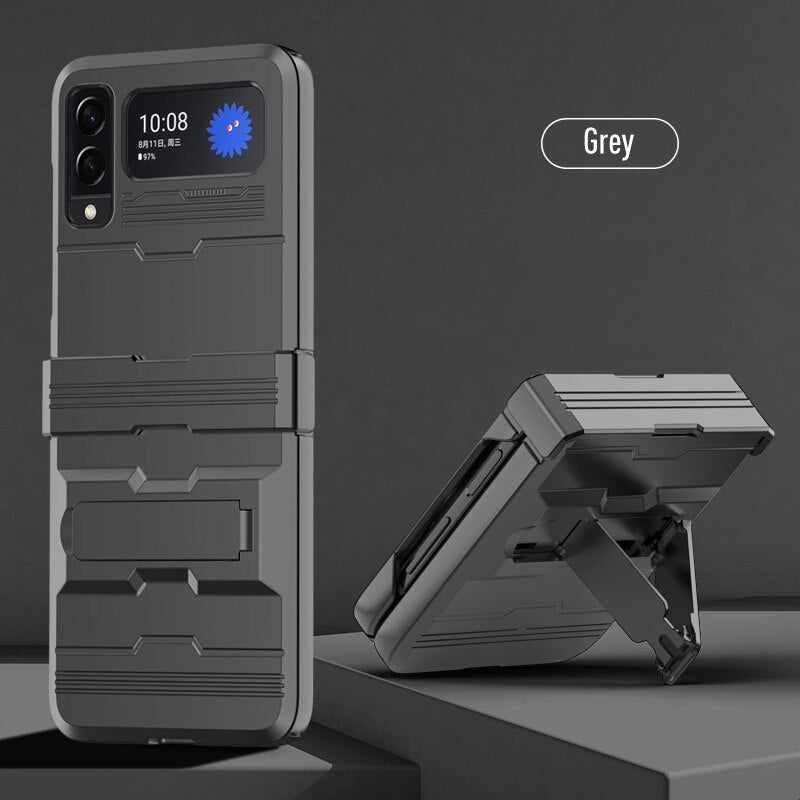 GALAXY Z Flip3 5 Alloy Shield: Heavy-Duty Rugged Drop Protection with built in stand