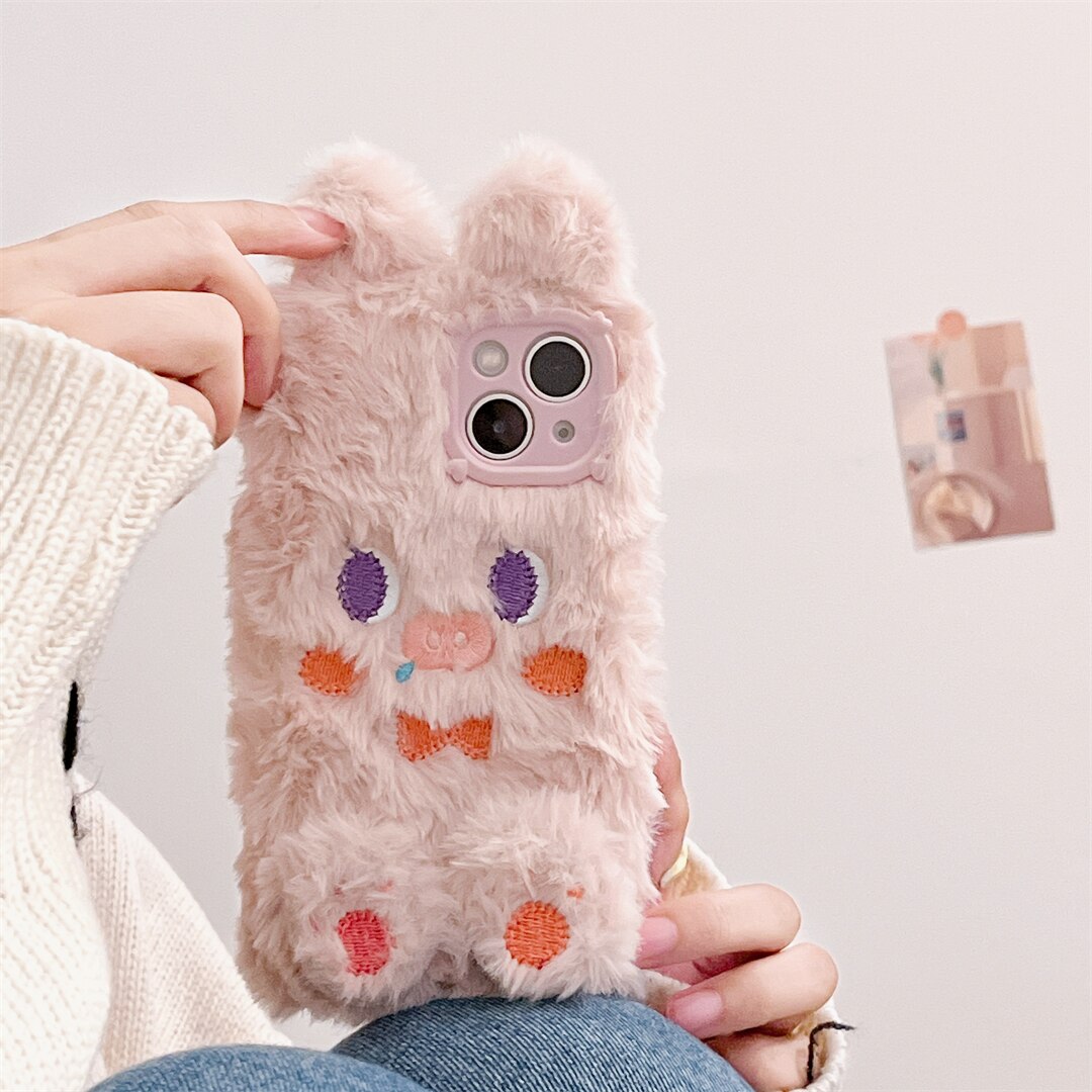 Fluffy fur iPhone case