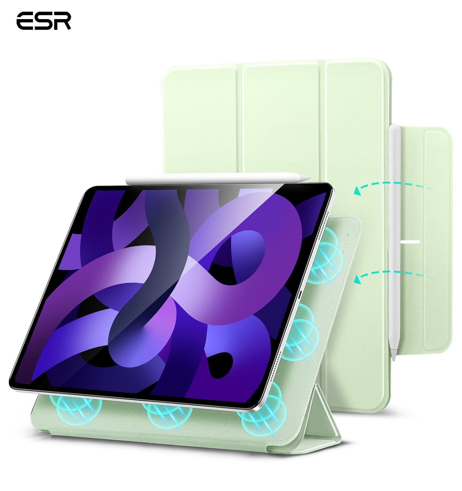 ESR Magnetic Folding Smart Folio Funda for iPad Air 4 10.9 2020-2022 Smart Cover