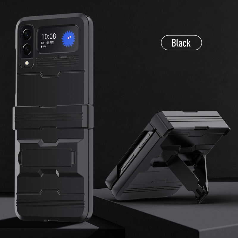 GALAXY Z Flip3 5 Alloy Shield: Heavy-Duty Rugged Drop Protection with built in stand
