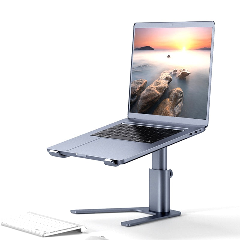 Laptop Stand Riser Aluminum Alloy Ergonomic - Adjustable Support Holder for 10-15.6