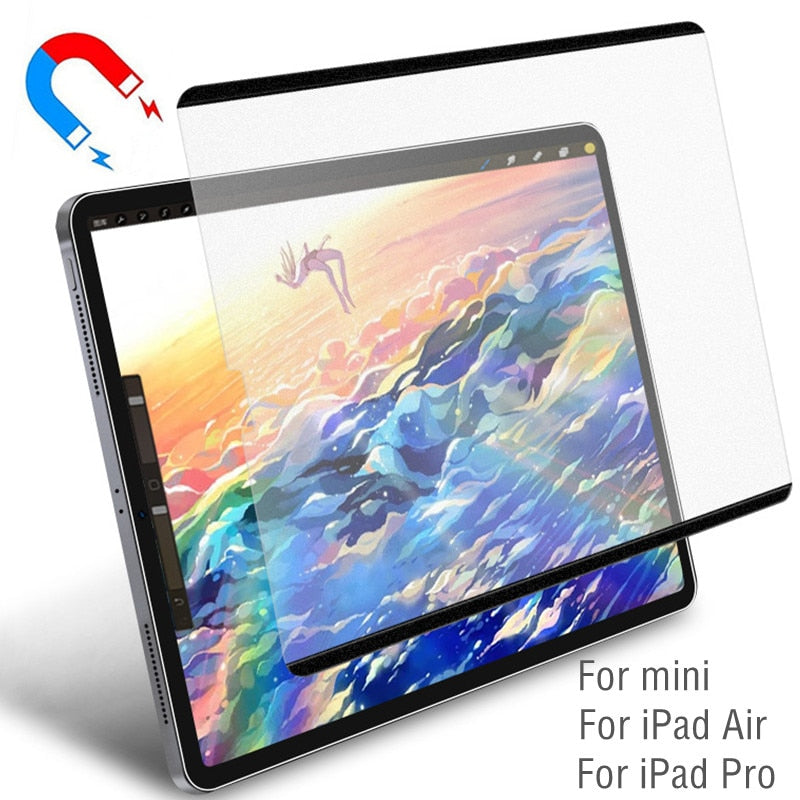 Magnetic Removable Paper like Screen Protector for iPad Pro 11 2021 8th 7th 9th 10th iPad Mini 6 4 5