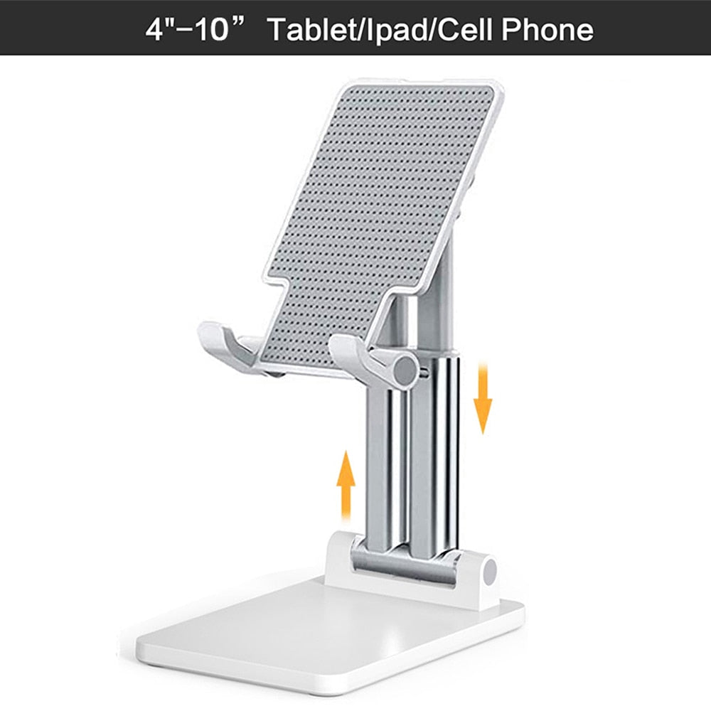 T-WOLF Universal Metal Desk Mobile Phone Holder Stand for iPhone iPad Xiaomi Adjustable Desktop Tablet Holder.