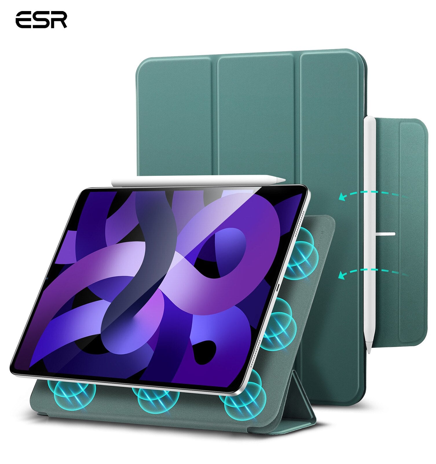 ESR Magnetic Folding Smart Folio Funda for iPad Air 4 10.9 2020-2022 Smart Cover