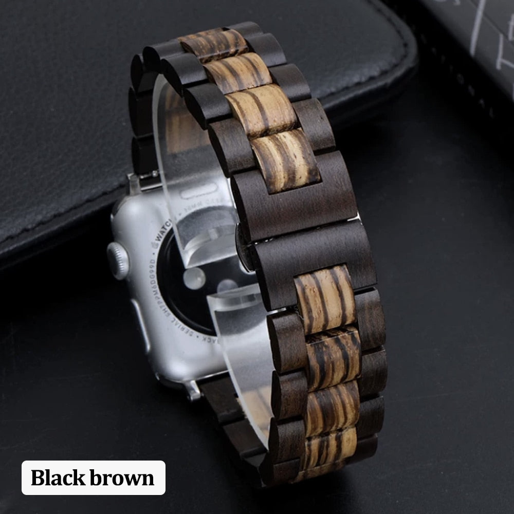 Ultra 49 Wood Metal Bracelet for Apple Watch Band