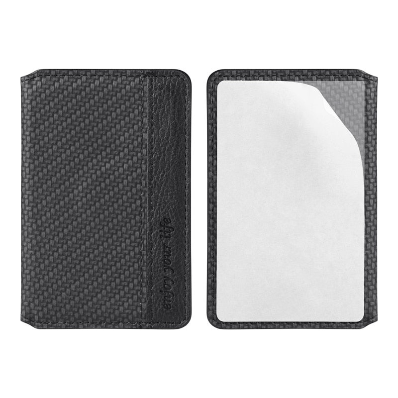 3M Adhesive Bearkase Car Magnetic Leather Mobile Phone Credit Card Holder Wallet Phone Case Stand for iPhone 13 12 Pro Max
