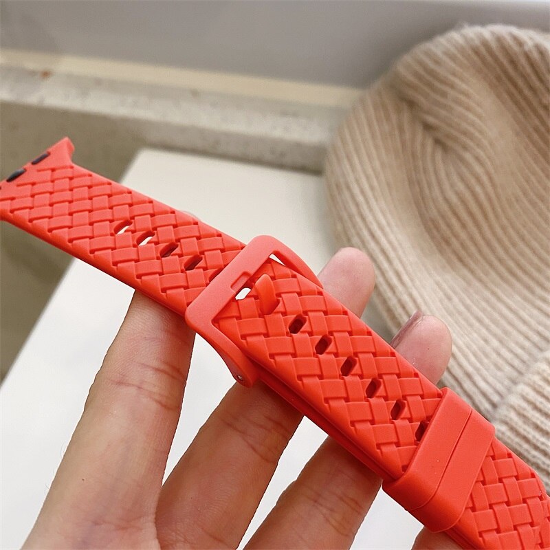 Box Braided Strap Ultra 49mm Series Silicone Bracelet Band