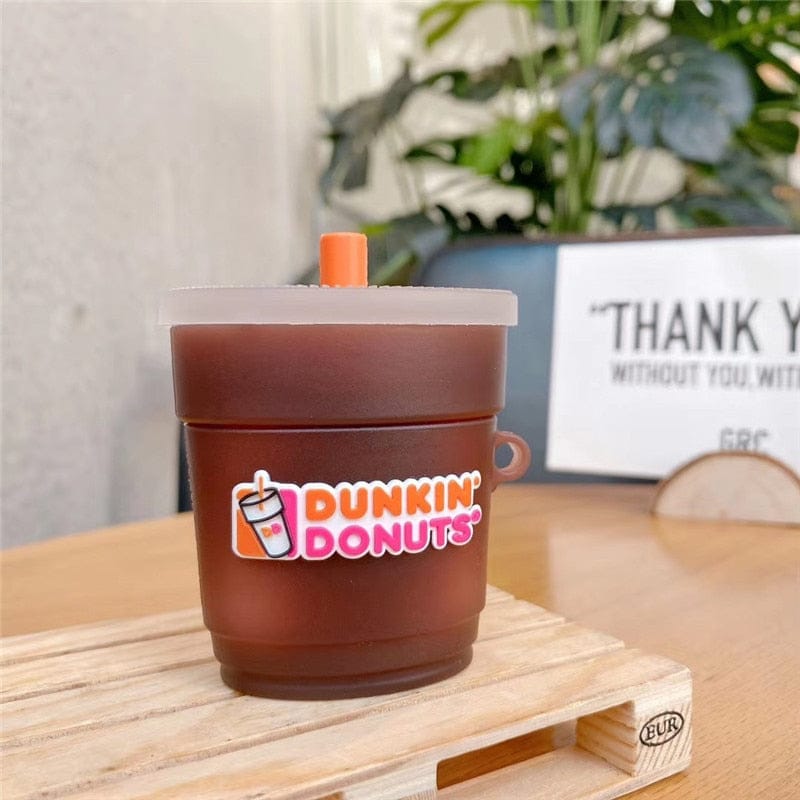 dunkin donuts Chocolatey Airpods Pro 3D Cute Cartoon Wireless Bluetooth Earphone Silicone Case Charging Box Cover 1/2/3