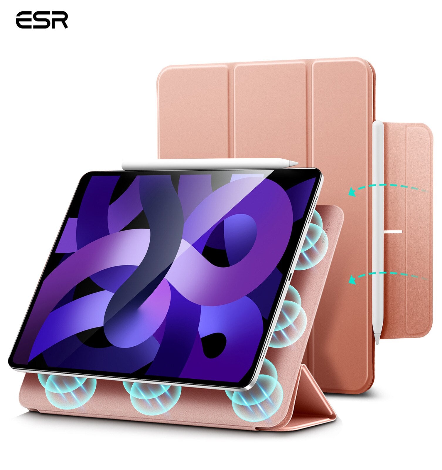 ESR Magnetic Folding Smart Folio Funda for iPad Air 4 10.9 2020-2022 Smart Cover