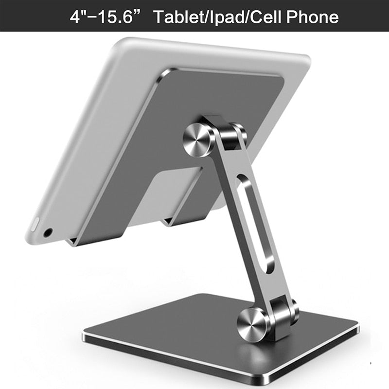 T-WOLF Universal Metal Desk Mobile Phone Holder Stand for iPhone iPad Xiaomi Adjustable Desktop Tablet Holder.