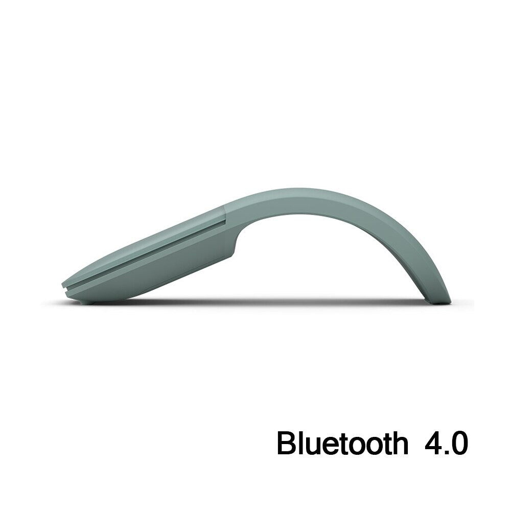 CHUYI Ultra-thin Portable Ergonomic Foldable Wireless Mute Matte Arc Bluetooth 4.0 Mause for Surface Book L