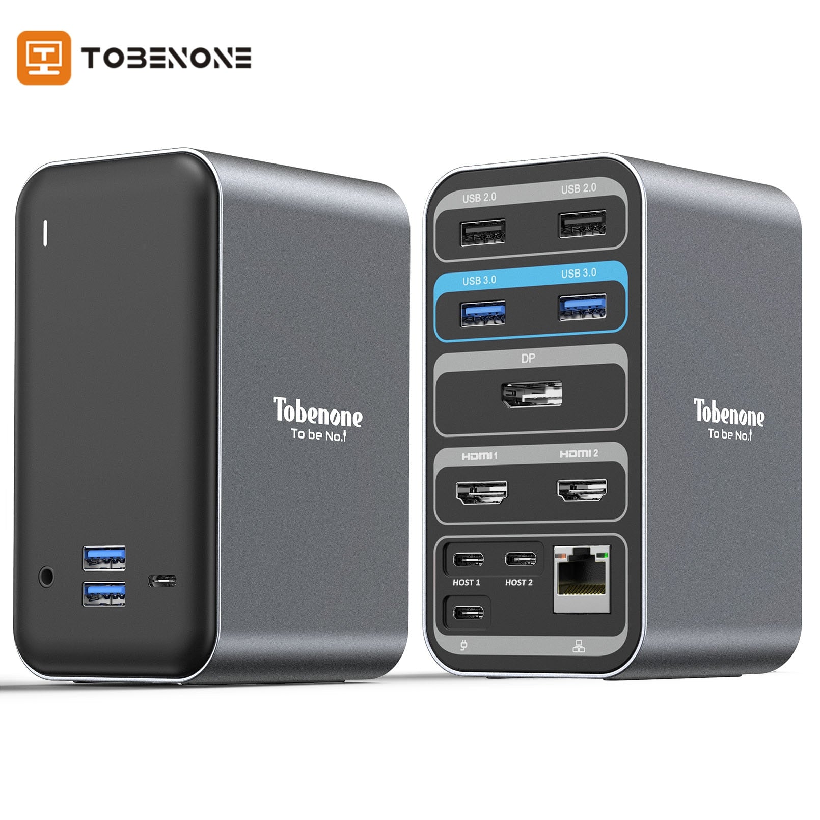 Tobenone 4K60 Hub - USB-C Type C Docking Station & Thunderbolt 3 Compatible Display Port