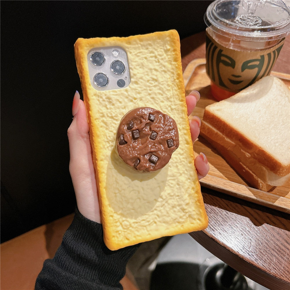 iPhone uirky bread egg & frying pan case