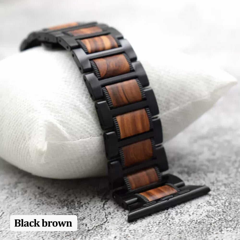 Ultra 49 Wood Metal Bracelet for Apple Watch Band