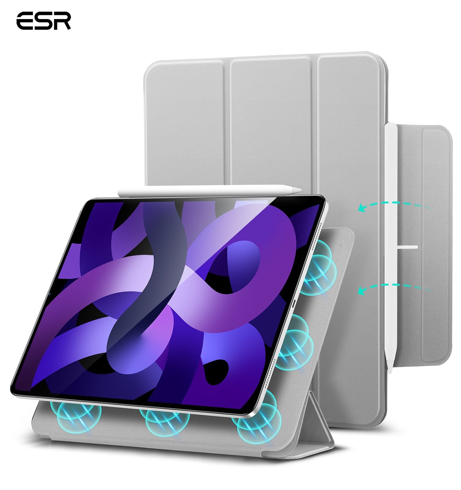 ESR Magnetic Folding Smart Folio Funda for iPad Air 4 10.9 2020-2022 Smart Cover