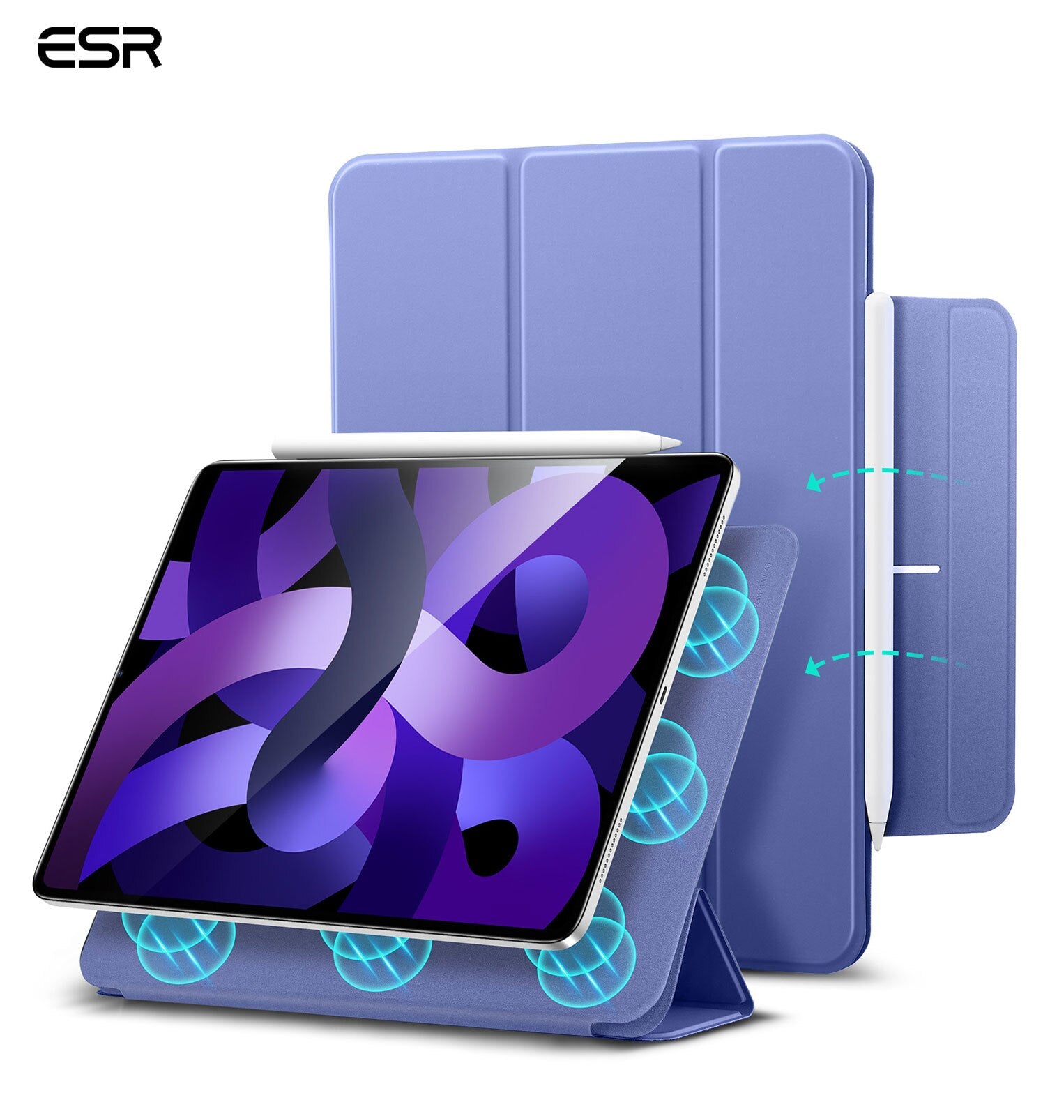 ESR Magnetic Folding Smart Folio Funda for iPad Air 4 10.9 2020-2022 Smart Cover