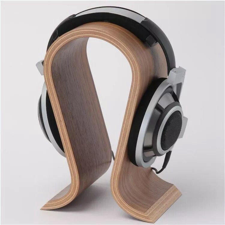 U-Shape Detachable Carbon Wooden Headphone Stand