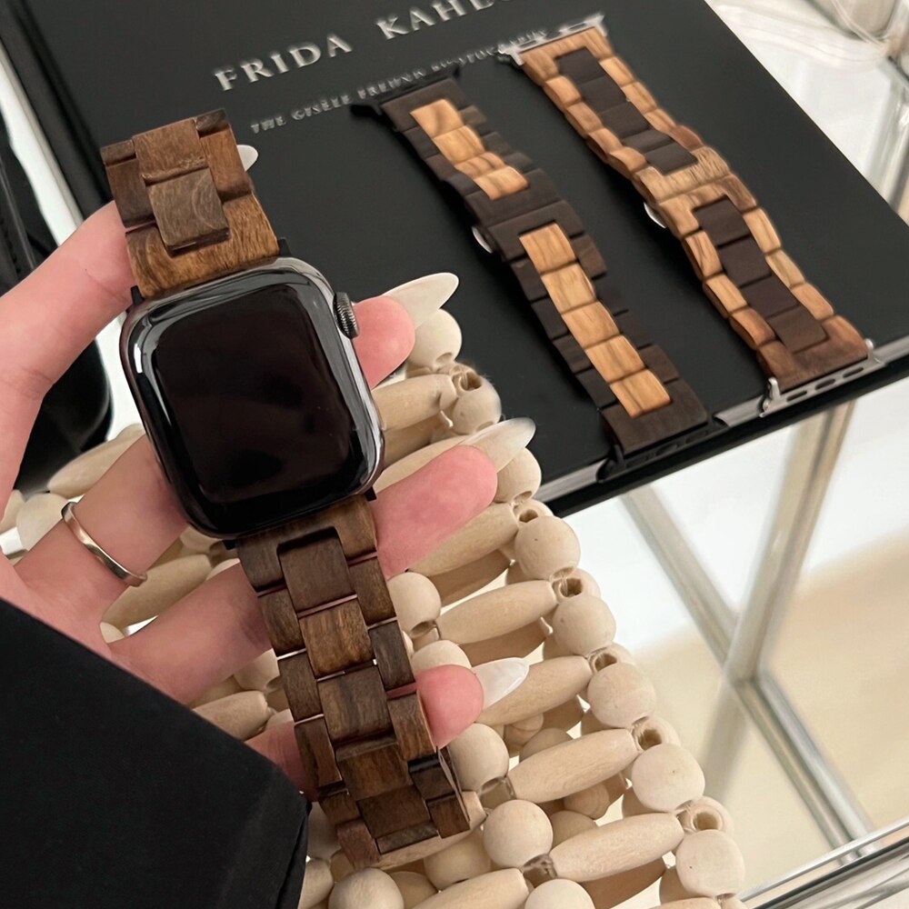 WoodenLink Ultra Luxury Bracelet for Apple Watch Series 5 6 7 8 44 40 38 42mm